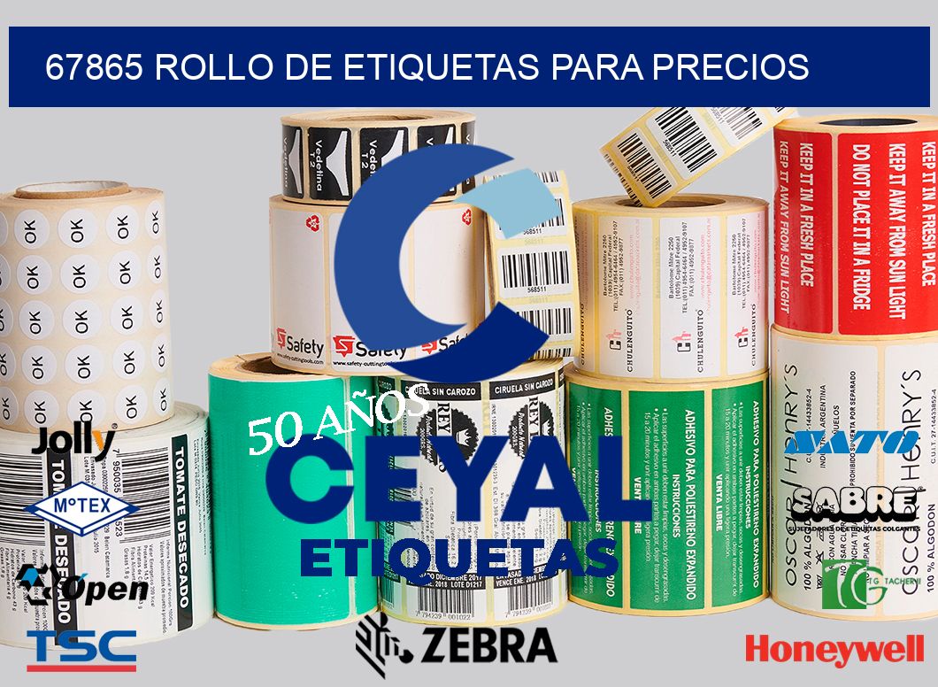 67865 ROLLO DE ETIQUETAS PARA PRECIOS