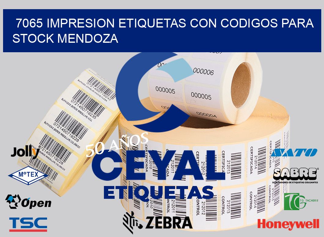 7065 IMPRESION ETIQUETAS CON CODIGOS PARA STOCK MENDOZA