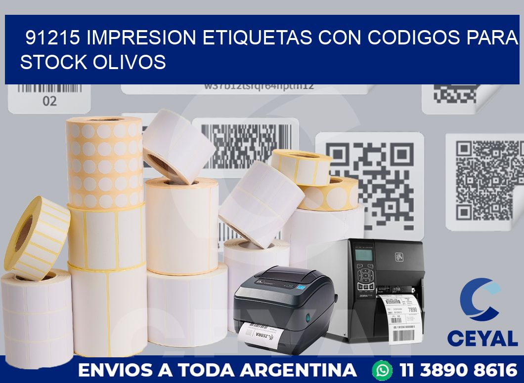 91215 IMPRESION ETIQUETAS CON CODIGOS PARA STOCK OLIVOS