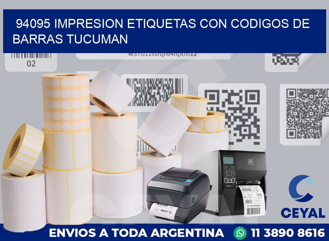 94095 IMPRESION ETIQUETAS CON CODIGOS DE BARRAS TUCUMAN