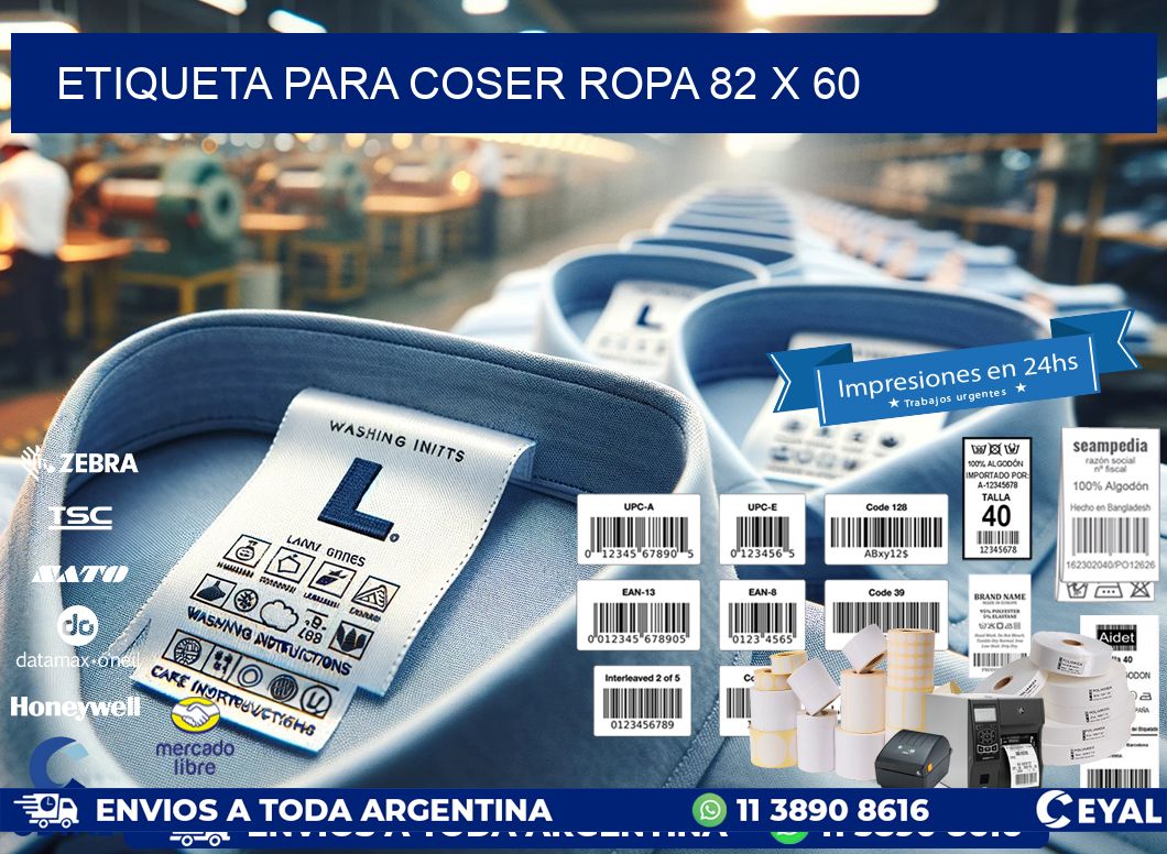 ETIQUETA PARA COSER ROPA 82 x 60