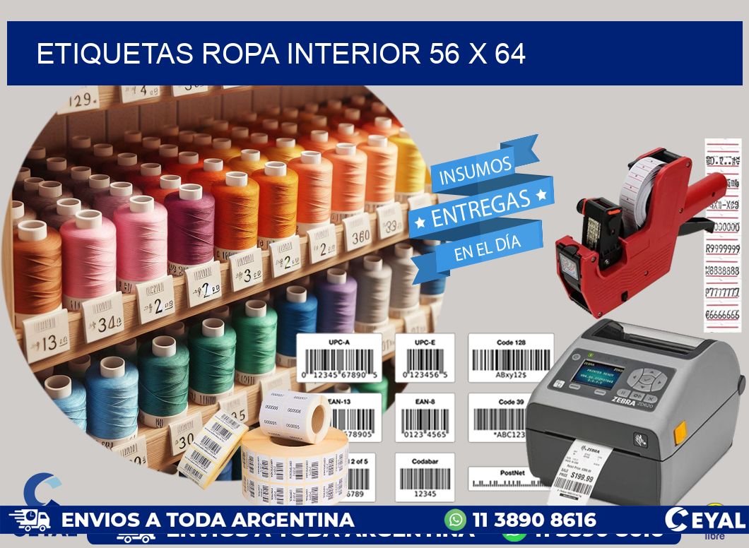 ETIQUETAS ROPA INTERIOR 56 x 64