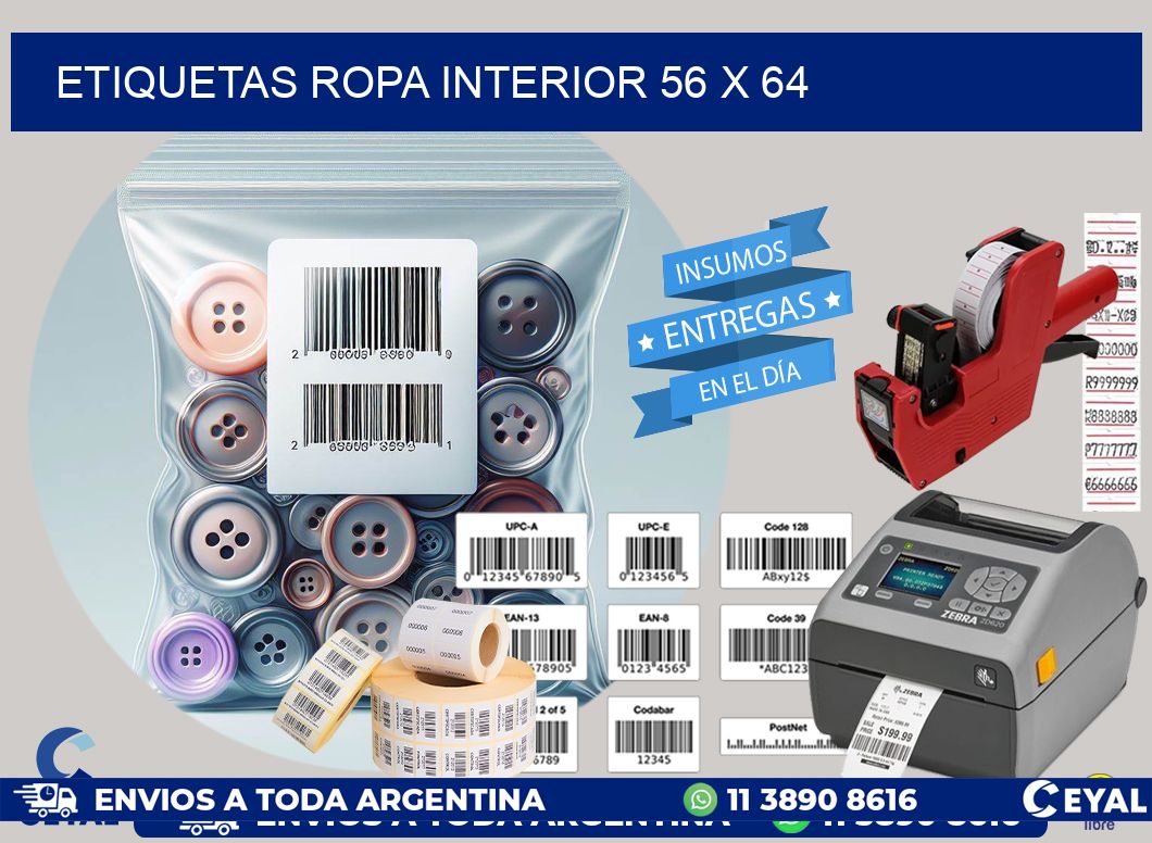 ETIQUETAS ROPA INTERIOR 56 x 64