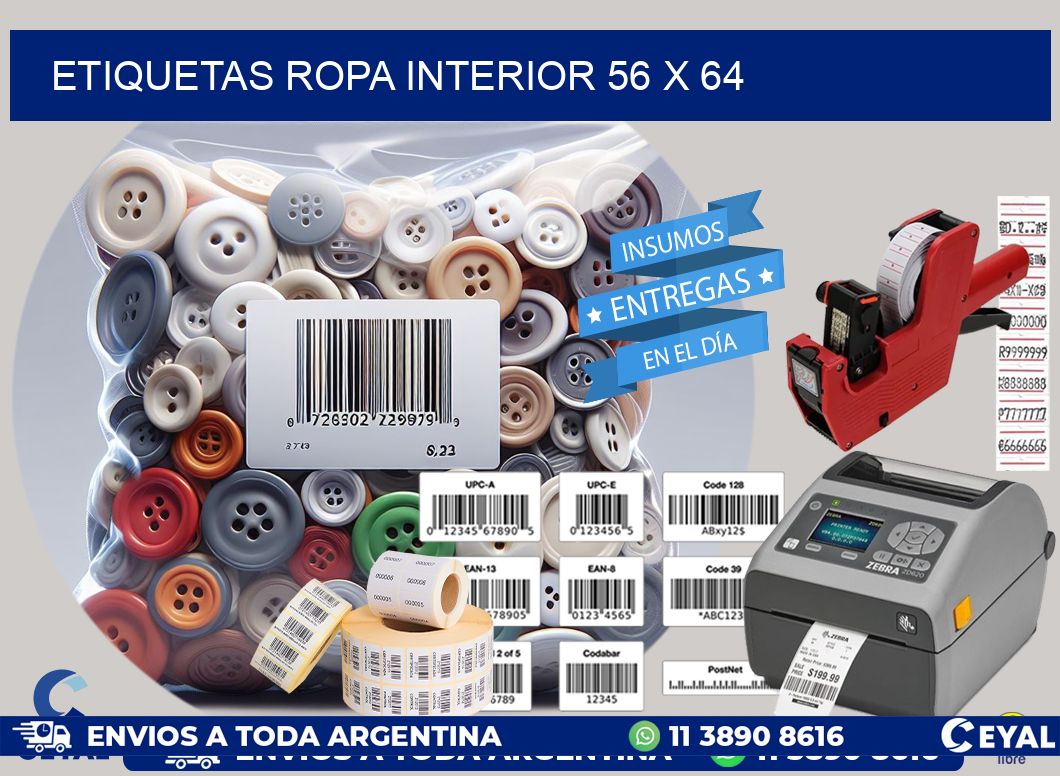 ETIQUETAS ROPA INTERIOR 56 x 64