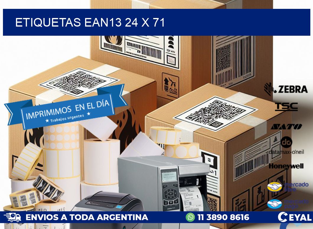 ETIQUETAS EAN13 24 x 71