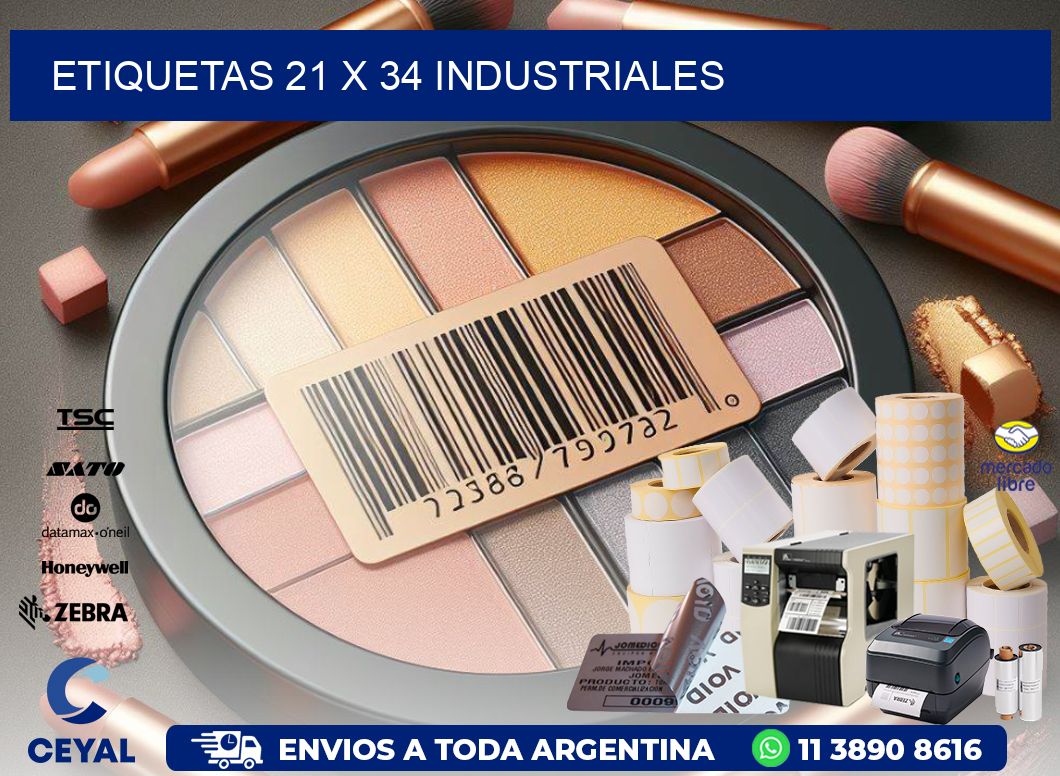 ETIQUETAS 21 x 34 INDUSTRIALES