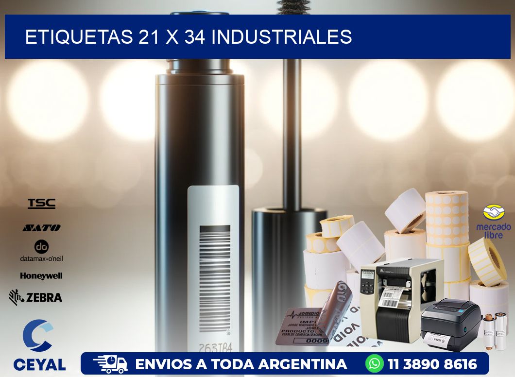 ETIQUETAS 21 x 34 INDUSTRIALES