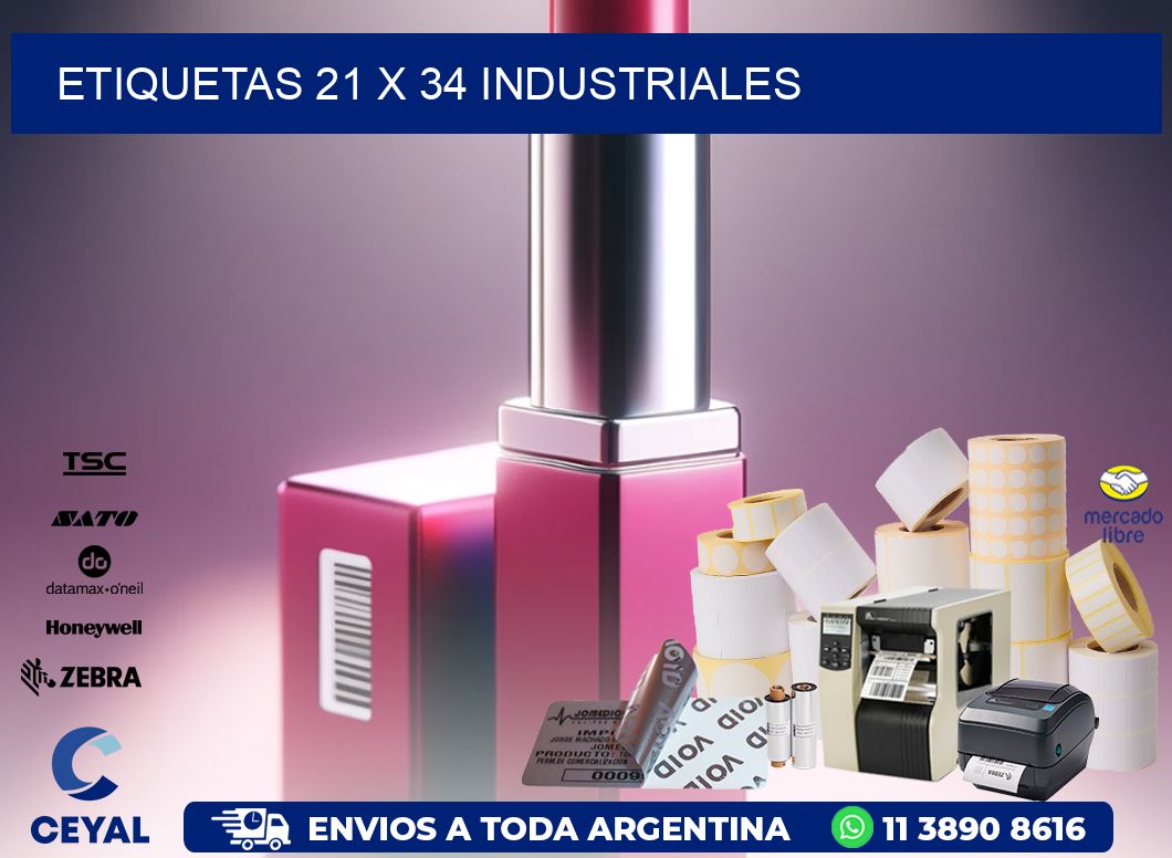 ETIQUETAS 21 x 34 INDUSTRIALES