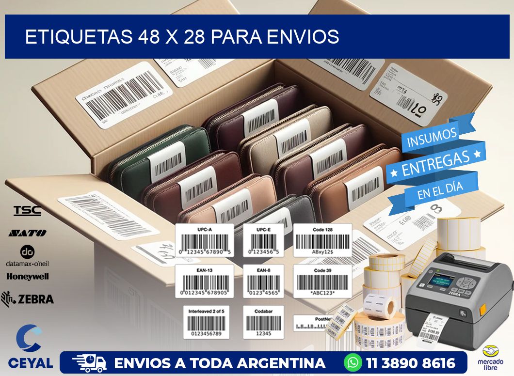 ETIQUETAS 48 x 28 PARA ENVIOS