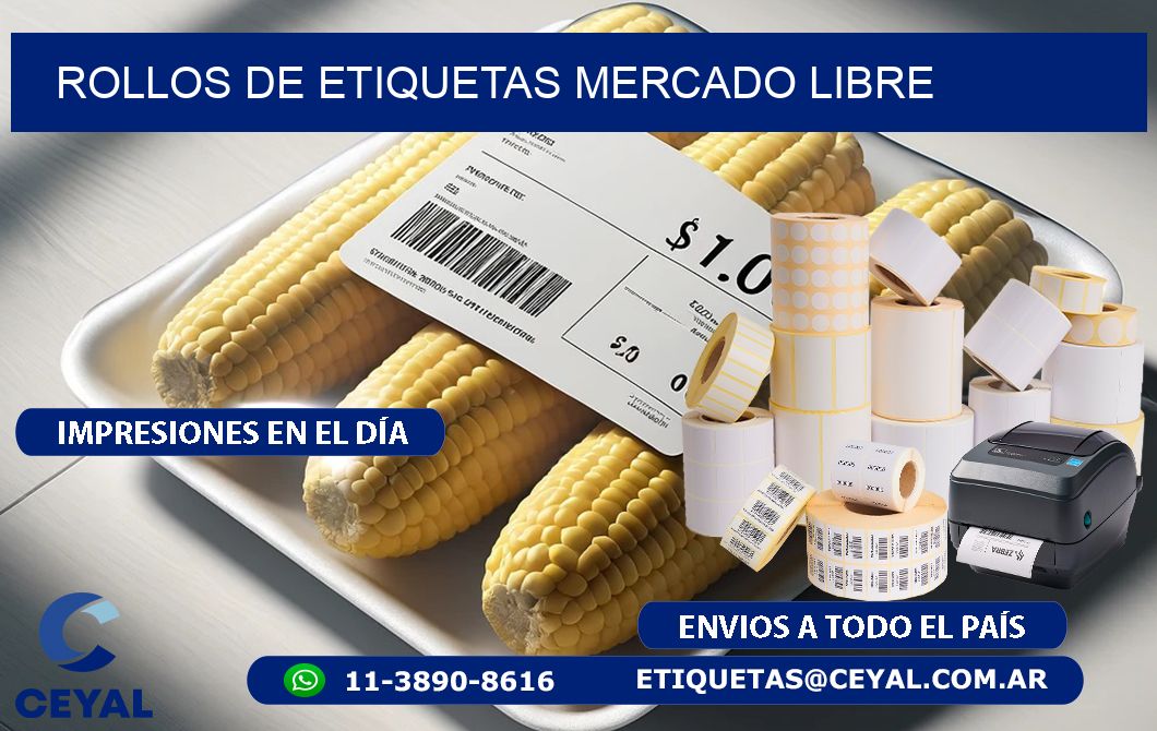 ROLLOS DE ETIQUETAS Mercado Libre