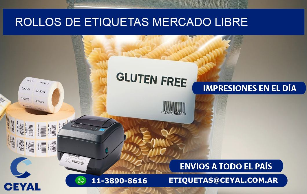 ROLLOS DE ETIQUETAS Mercado Libre