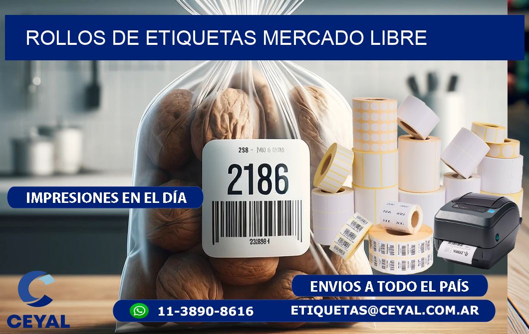 ROLLOS DE ETIQUETAS Mercado Libre