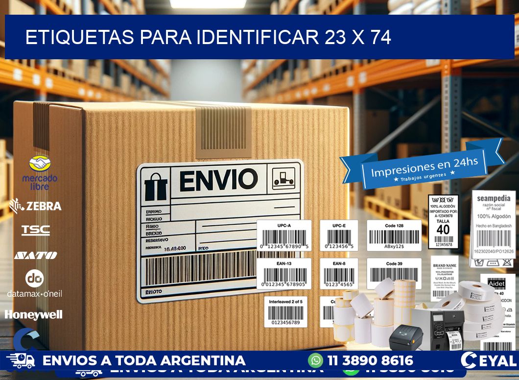 etiquetas para identificar 23 x 74