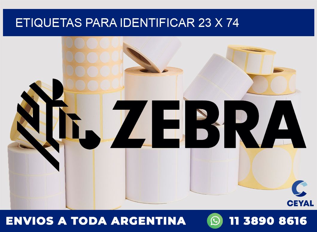 etiquetas para identificar 23 x 74