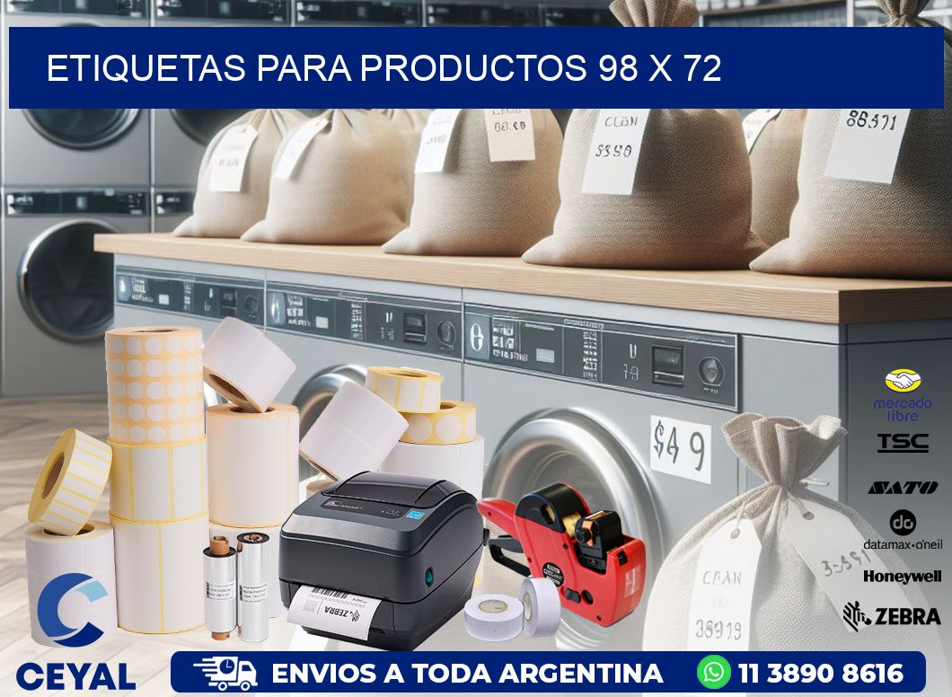 etiquetas para productos 98 x 72