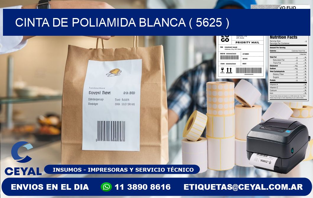 CINTA DE POLIAMIDA BLANCA ( 5625 )