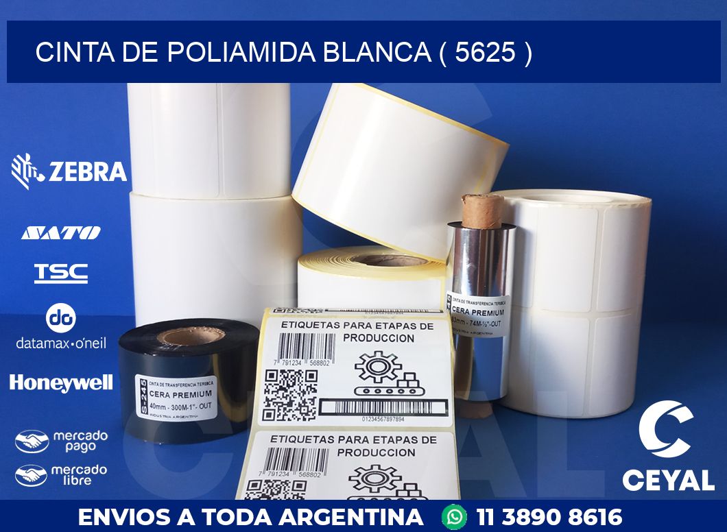 CINTA DE POLIAMIDA BLANCA ( 5625 )