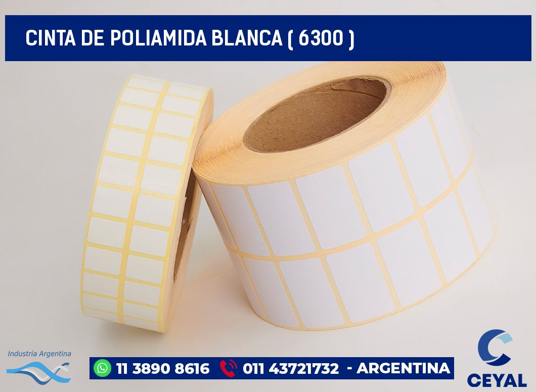 CINTA DE POLIAMIDA BLANCA ( 6300 )