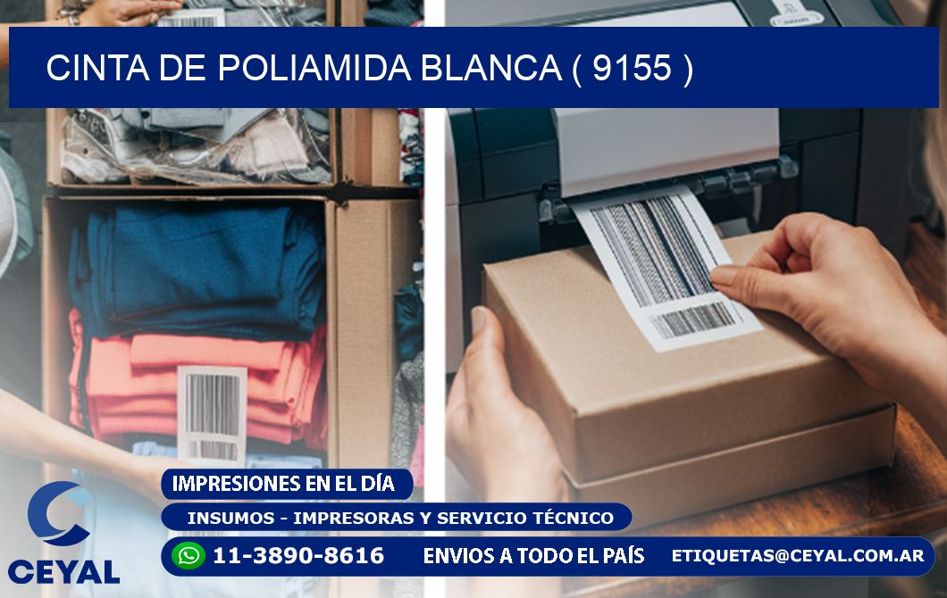 CINTA DE POLIAMIDA BLANCA ( 9155 )