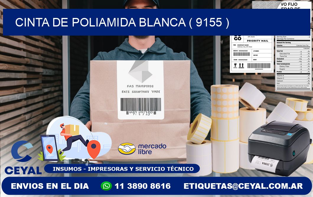 CINTA DE POLIAMIDA BLANCA ( 9155 )