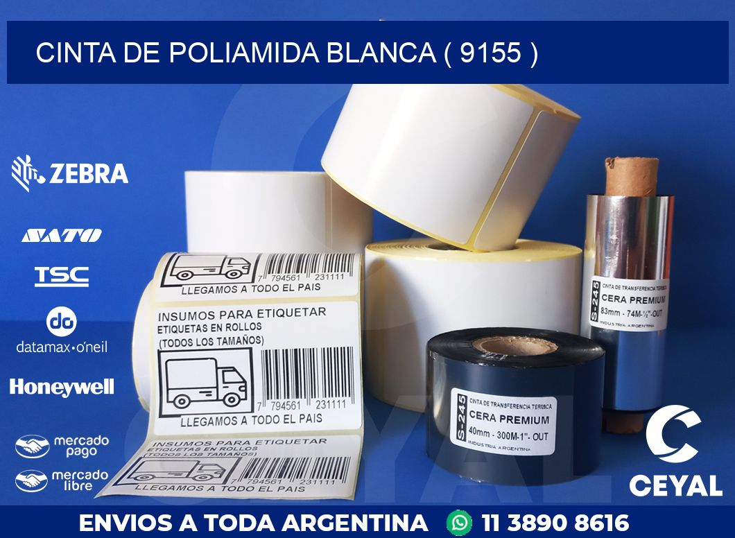 CINTA DE POLIAMIDA BLANCA ( 9155 )