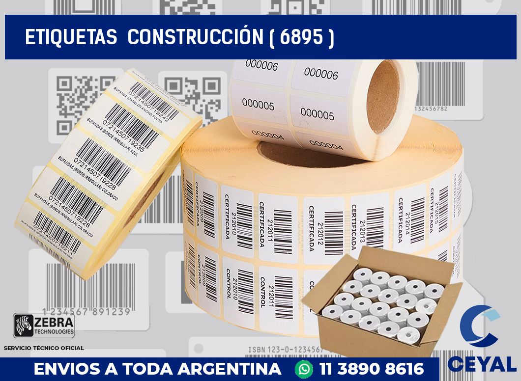 ETIQUETAS  CONSTRUCCIÓN ( 6895 )