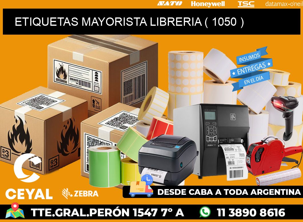 ETIQUETAS MAYORISTA LIBRERIA ( 1050 )