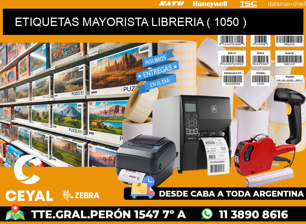 ETIQUETAS MAYORISTA LIBRERIA ( 1050 )