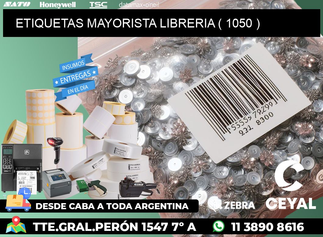 ETIQUETAS MAYORISTA LIBRERIA ( 1050 )