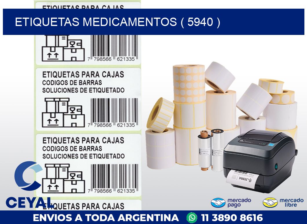 ETIQUETAS MEDICAMENTOS ( 5940 )