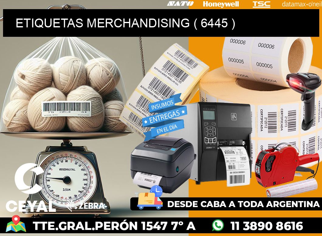 ETIQUETAS MERCHANDISING ( 6445 )