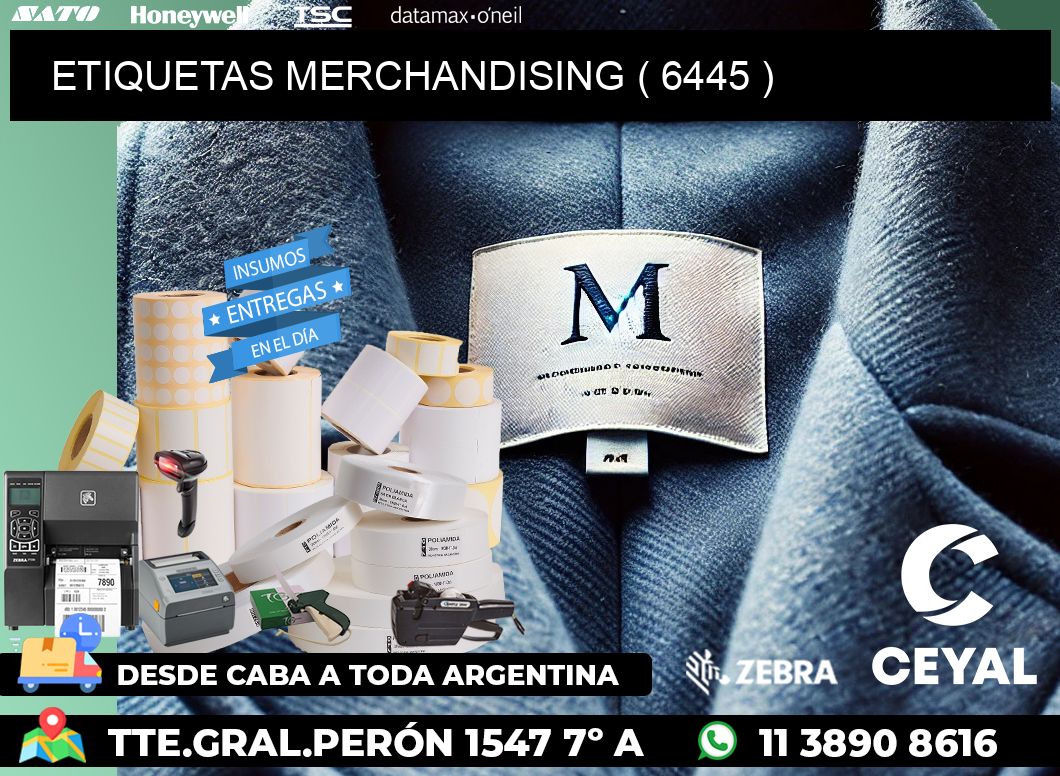 ETIQUETAS MERCHANDISING ( 6445 )