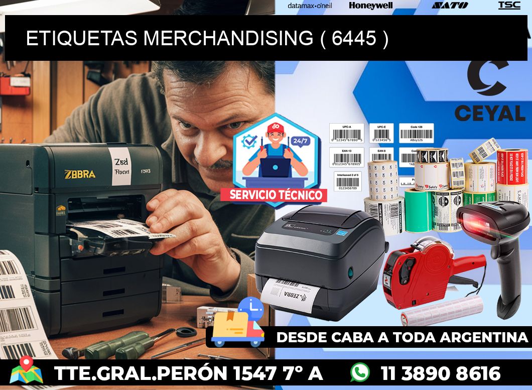 ETIQUETAS MERCHANDISING ( 6445 )