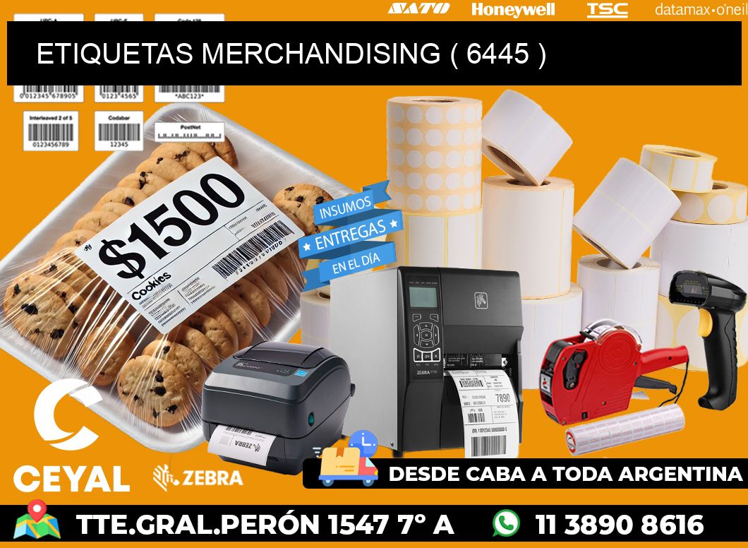 ETIQUETAS MERCHANDISING ( 6445 )