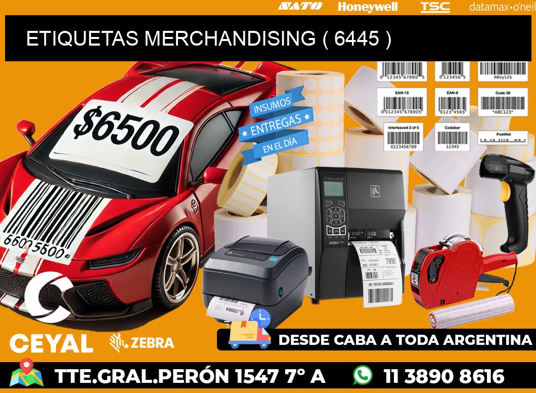 ETIQUETAS MERCHANDISING ( 6445 )