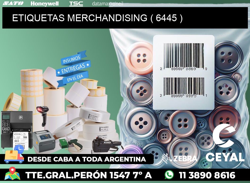 ETIQUETAS MERCHANDISING ( 6445 )