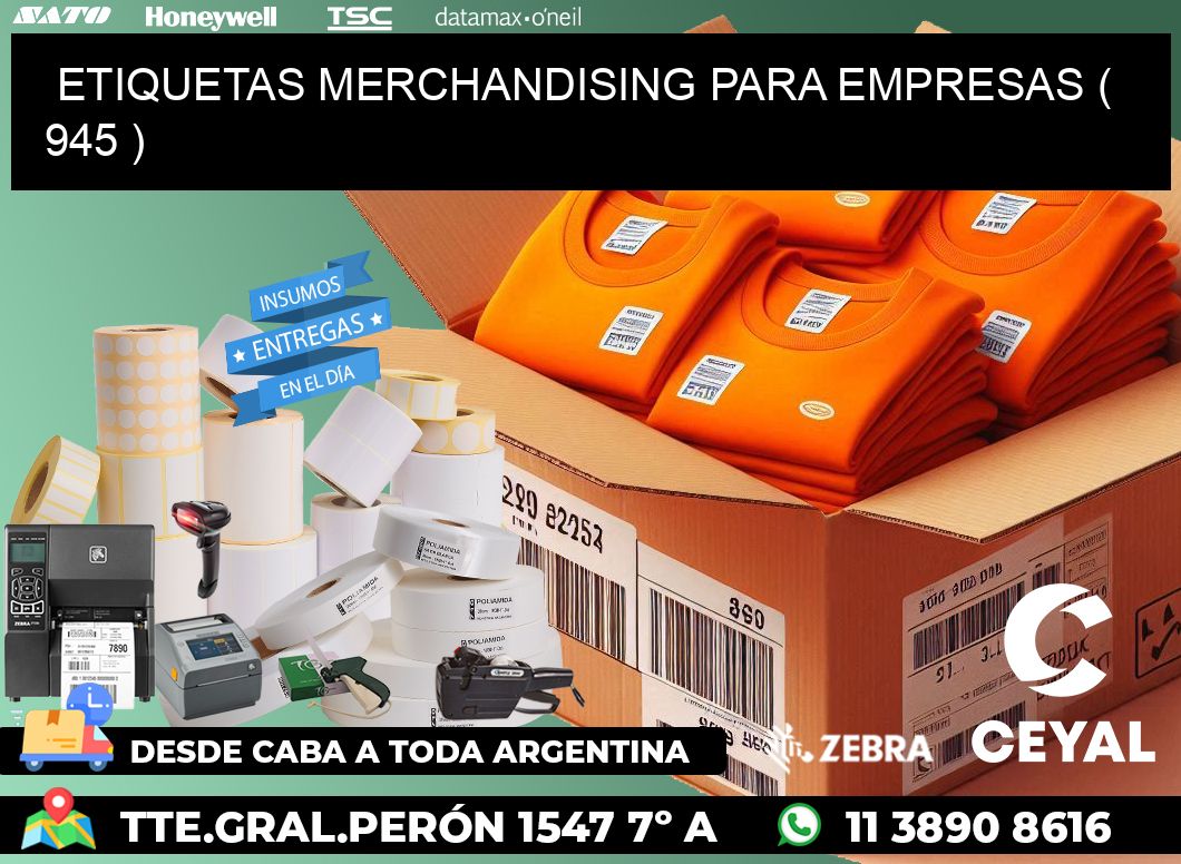 ETIQUETAS MERCHANDISING PARA EMPRESAS ( 945 )