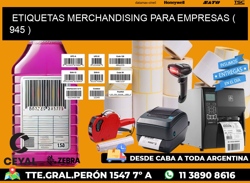 ETIQUETAS MERCHANDISING PARA EMPRESAS ( 945 )