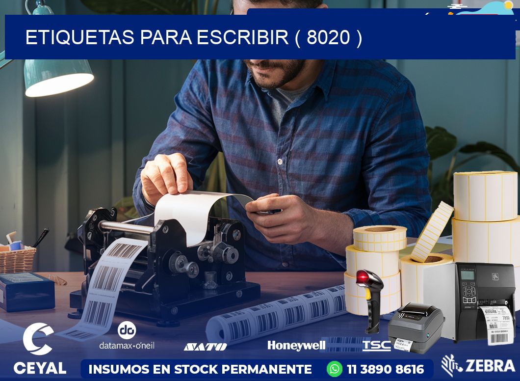 ETIQUETAS PARA ESCRIBIR ( 8020 )