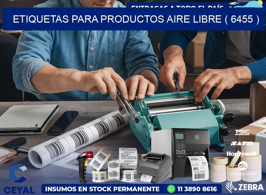 ETIQUETAS PARA PRODUCTOS AIRE LIBRE ( 6455 )