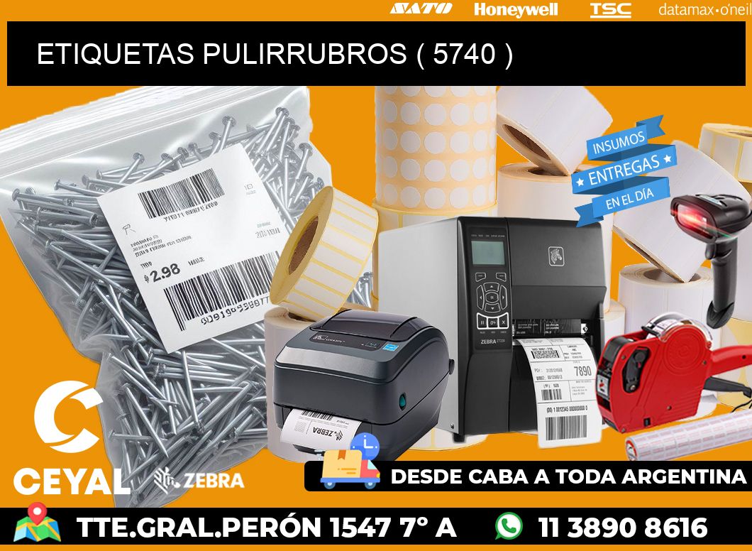 ETIQUETAS PULIRRUBROS ( 5740 )