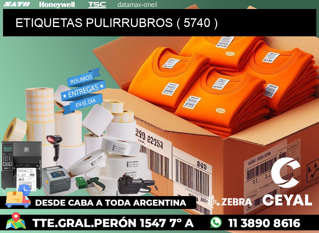 ETIQUETAS PULIRRUBROS ( 5740 )