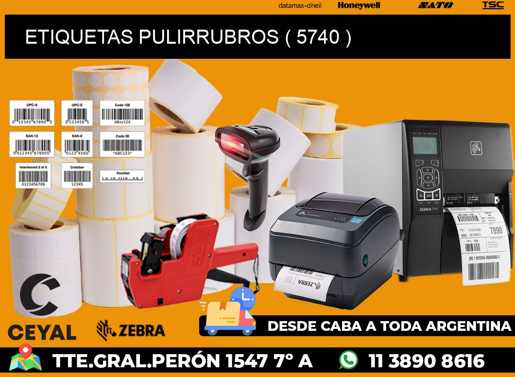 ETIQUETAS PULIRRUBROS ( 5740 )