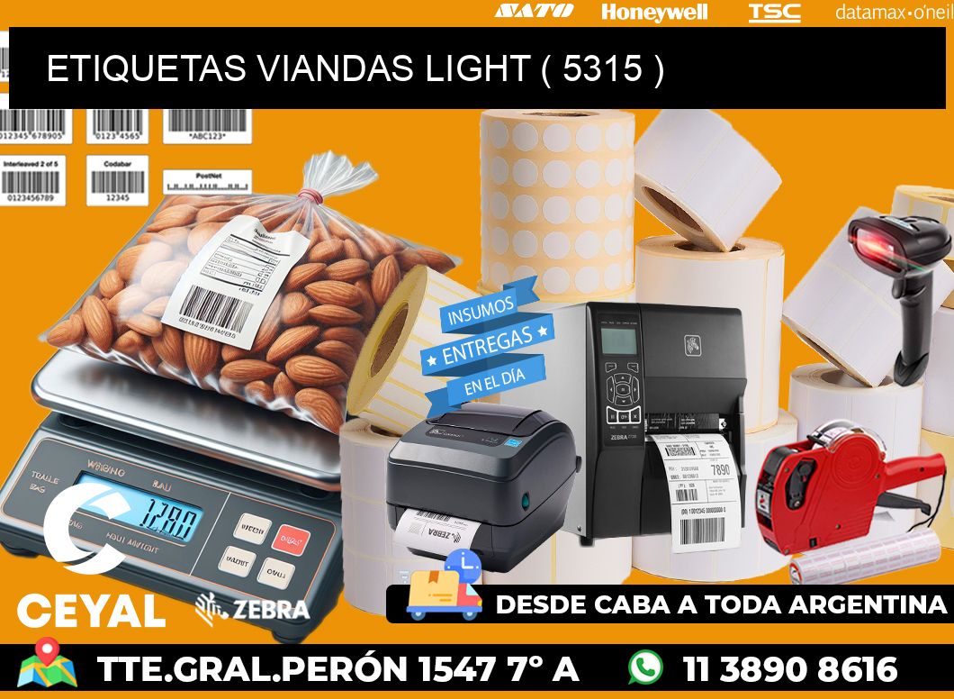 ETIQUETAS VIANDAS LIGHT ( 5315 )