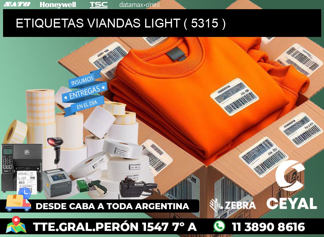 ETIQUETAS VIANDAS LIGHT ( 5315 )