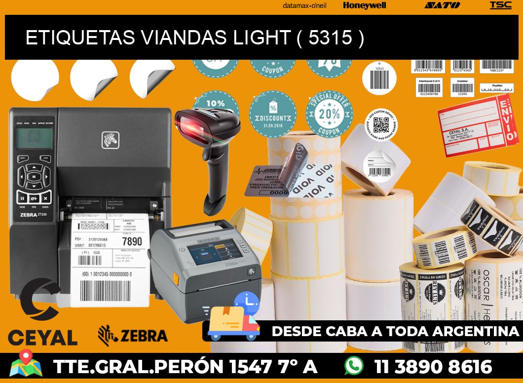 ETIQUETAS VIANDAS LIGHT ( 5315 )