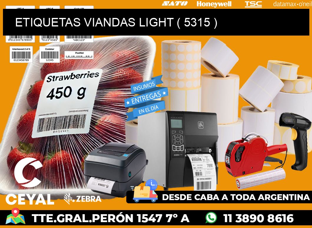 ETIQUETAS VIANDAS LIGHT ( 5315 )