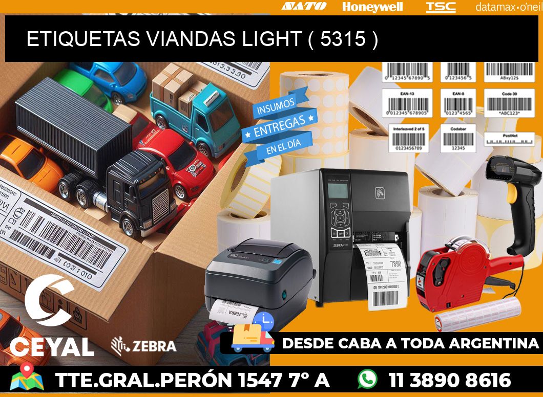 ETIQUETAS VIANDAS LIGHT ( 5315 )