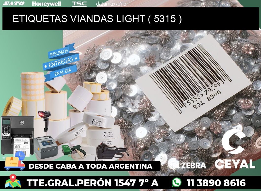 ETIQUETAS VIANDAS LIGHT ( 5315 )