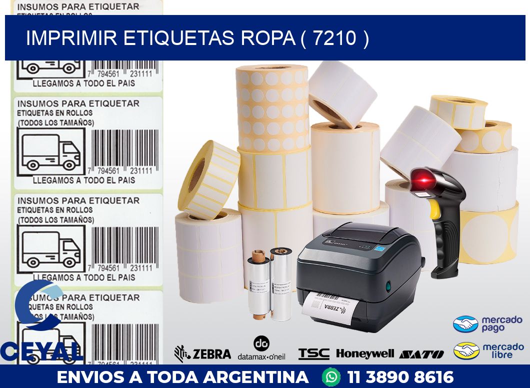 IMPRIMIR ETIQUETAS ROPA ( 7210 )